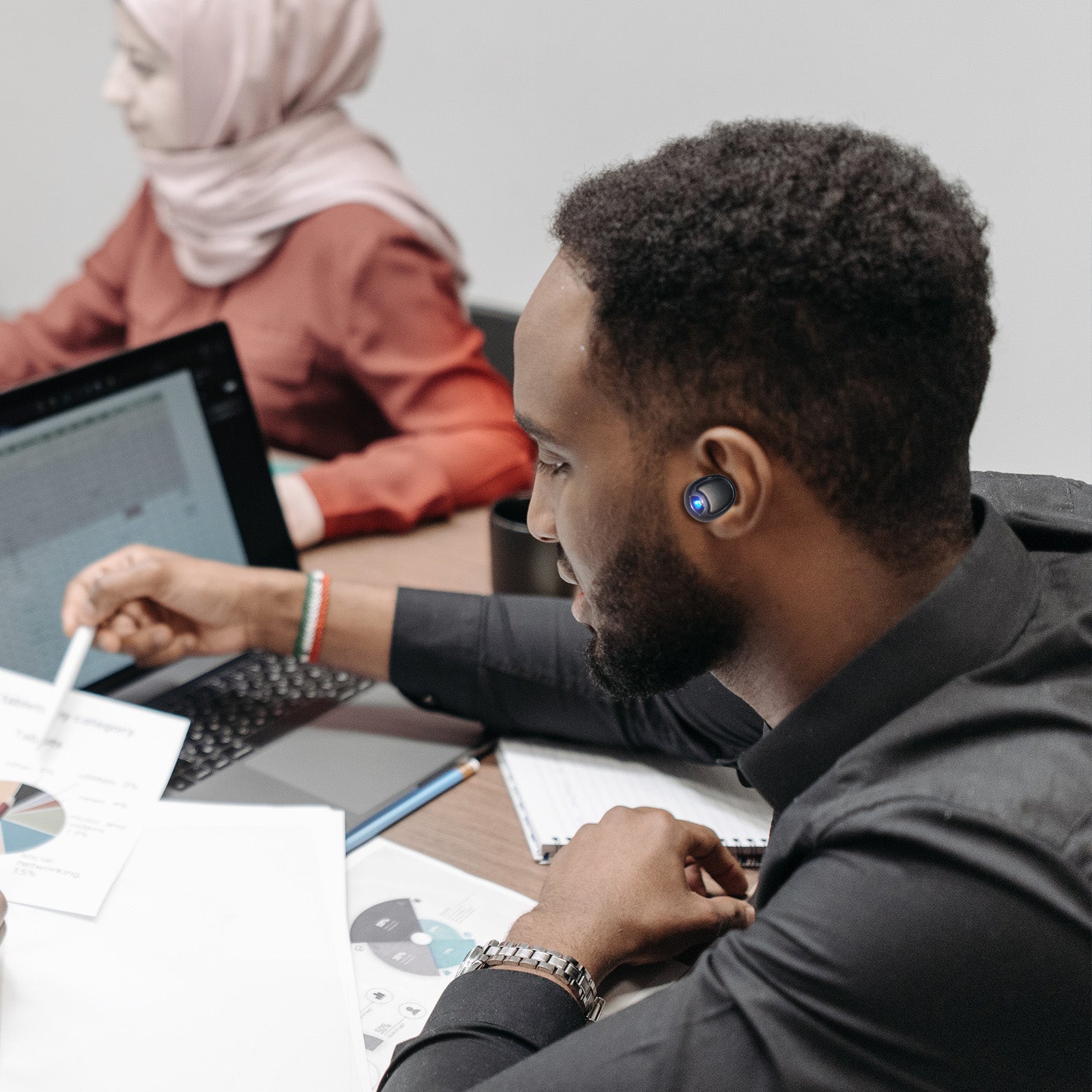 EQUANTU SQ603 Trådløs Bluetooth-hovedtelefon Koranen Smart Headset-højttaler Indbygget lyd EQUANTU SQ603 Trådløs Bluetooth-hovedtelefon Koranen Smart Headset-højttaler Indbygget lyd